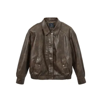 Hotwind Cropped Coats Women's Dark Brown