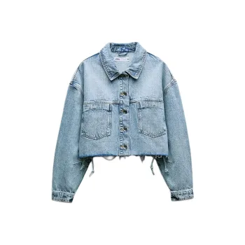 ZARA Denim Jacket Women's Medium Blue