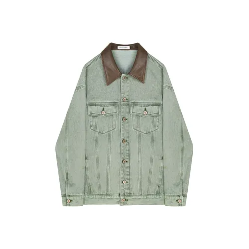 VEGA CHANG SS24 Denim Jacket Women's Vintage Green