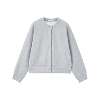 UNIQLO Cropped Coats Women's 03 Light Heather Gray