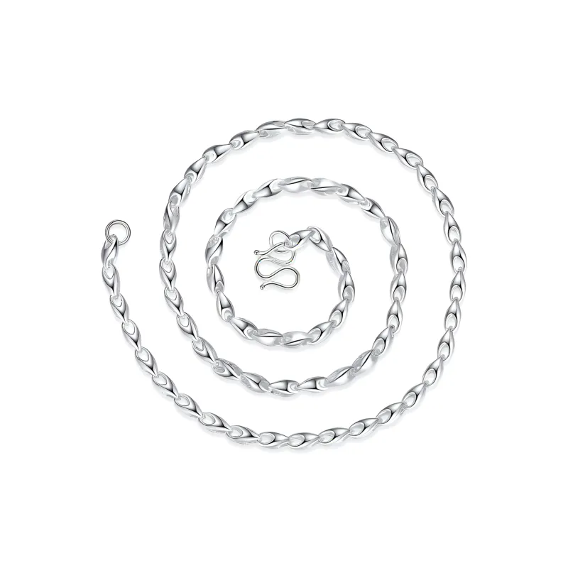 CUTE DAME Sterling Silver Necklaces Unisex-0
