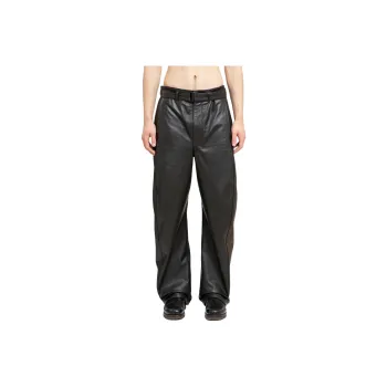 Lemaire Curved Leg Leather Pants