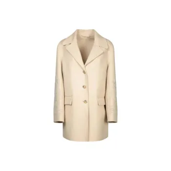ERMANNO SCERVINO Single Breasted Embroidered Coat