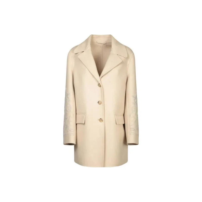 ERMANNO SCERVINO Single Breasted Embroidered Coat-0