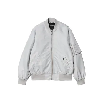 Carhartt WIP SS24 W' Otley Bomber Baseball Jacket Women's Silver White