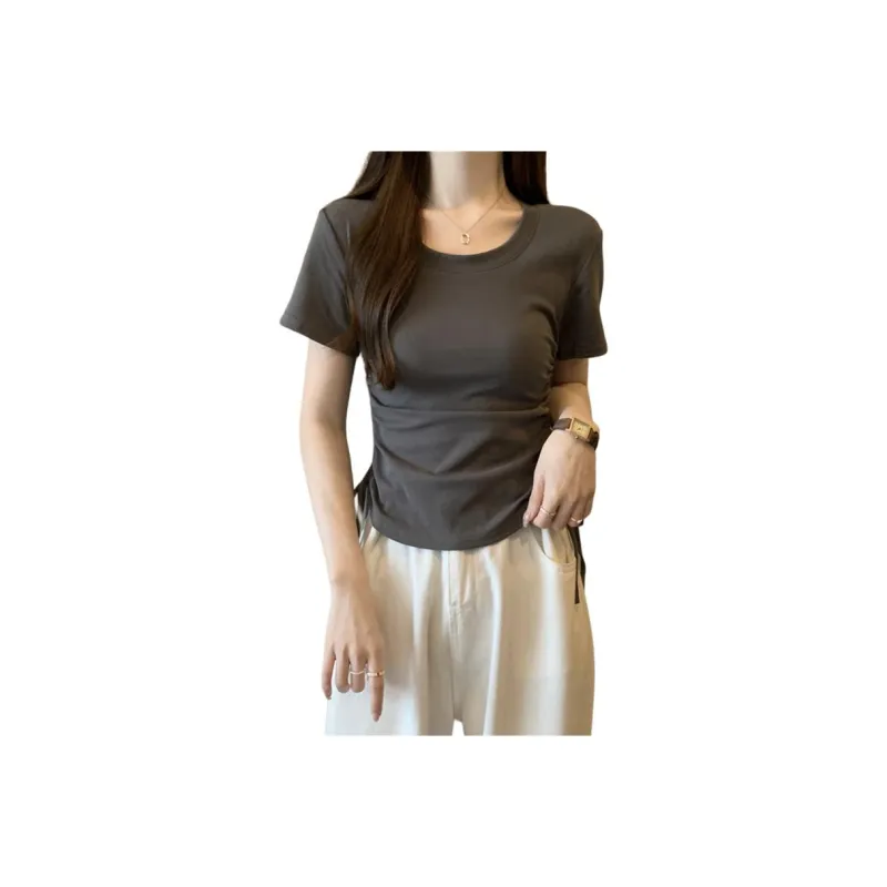 XIANSINIAO Set in Sleeve T Shirt Women's-9