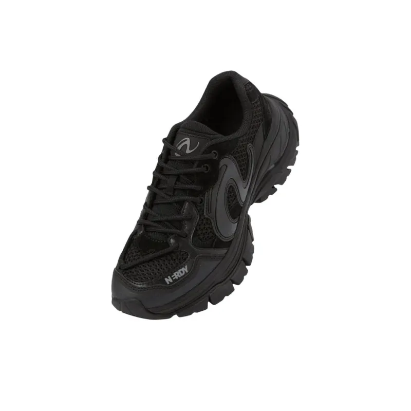 NERDY Abrasion Resistant Low Top Casual Shoes Unisex Black-3