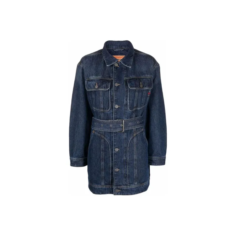 DIESEL De Flaminia Belted Denim Jacket-0
