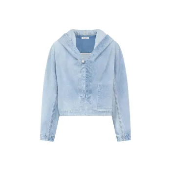 Alaia Denim Jackets Women's Denim Blue