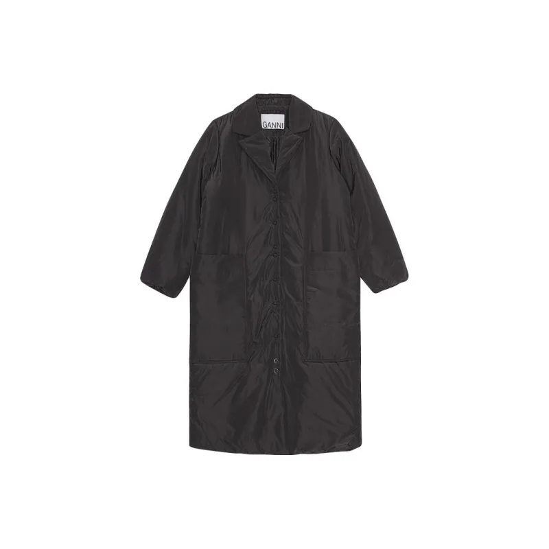 GANNI Puffer Jackets Women's Black-0