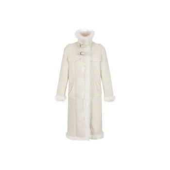 JIUTIAOMIAO Coats Women's Ivory