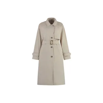 WOOLRICH Belted Button Up Trench Coat