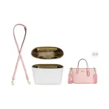 [Clothing Sets]Rouge Pink Crossbody Shoulder Strap+DuPont Paper Liner