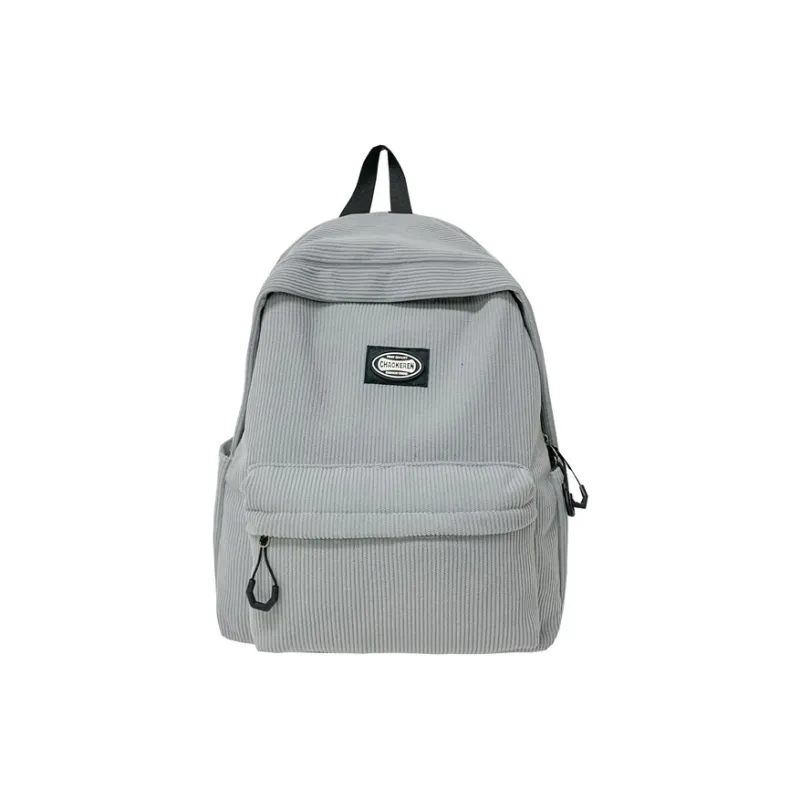 BRABOSTON Corduroy Backpack Regular Unisex Black/Gray/Green/White-2