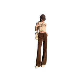 Rose Casual Pants Women's Dark Coffee