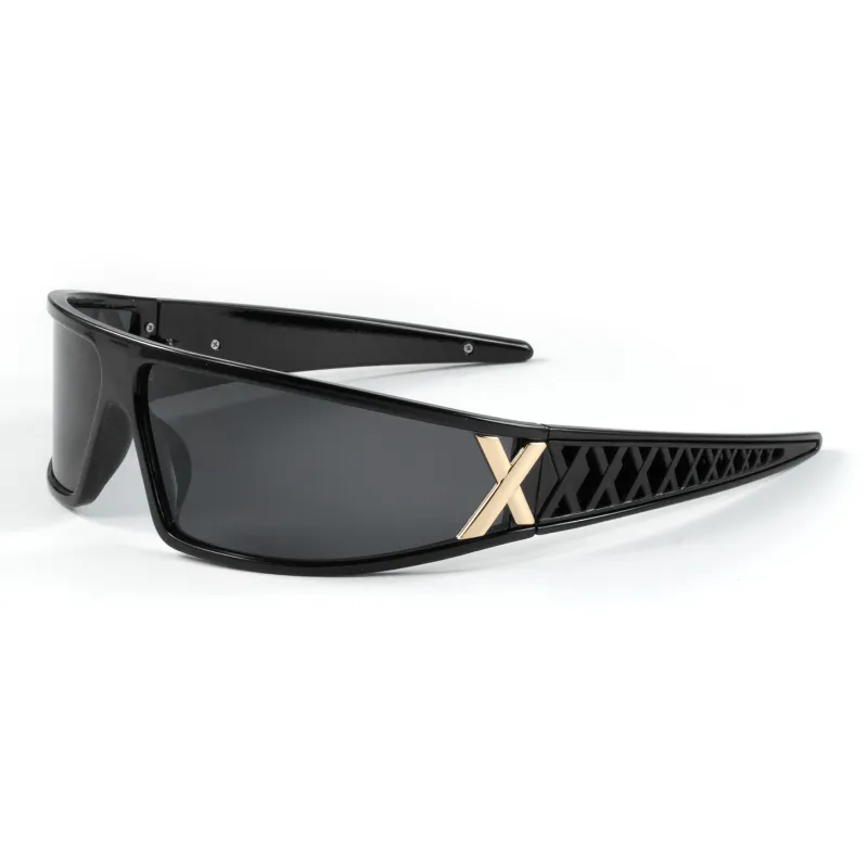 Anxious PC Irregular Shape Sunglasses Unisex-1