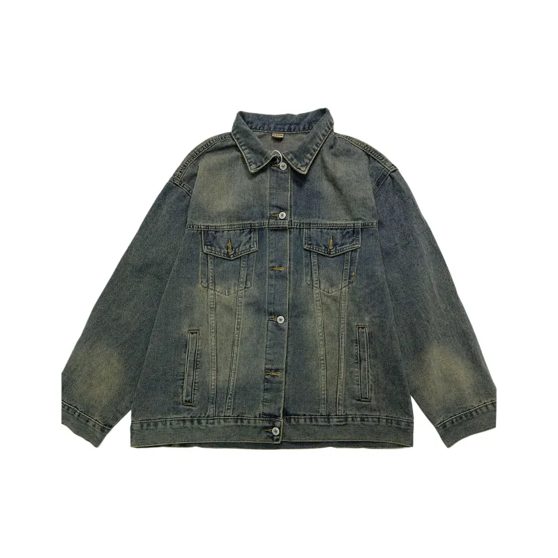 YINLEI Denim Jacket Unisex Blue-0