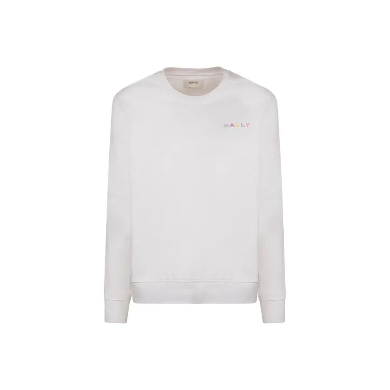 BALLY Logo embroidered Organic Cotton Sweatshirt-0