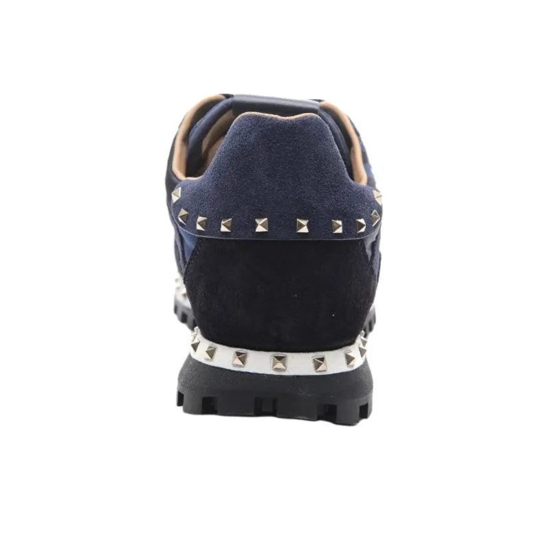 Valentino Low Top Casual Shoes Men's Dark Blue-4