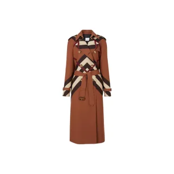 Burberry Trench Coats Women's Dark Birch Brown