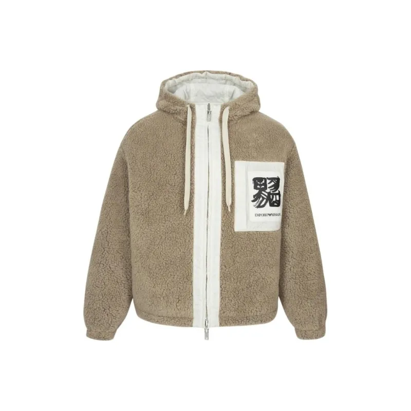 EMPORIO ARMANI Emporio Armani×JY Limited Edition FW22 Puffer Jacket Women's Camel-0