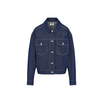 DIOR Dior Quarterly New Products FW22 Denim Jacket Women's Blue