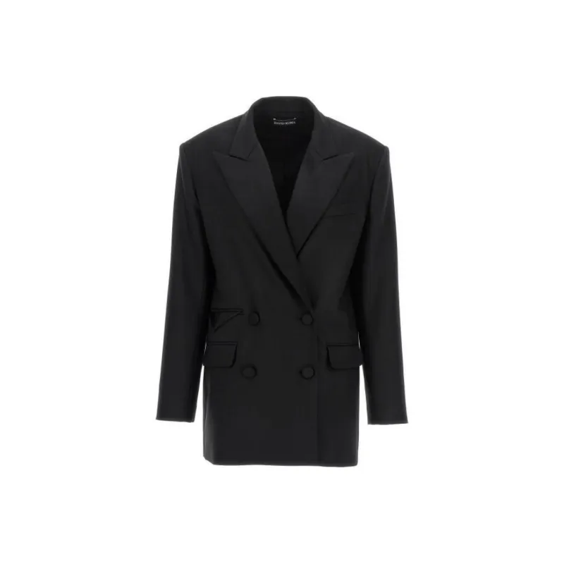DAVID KOMA Double breasted Tuxedo Blazer-0