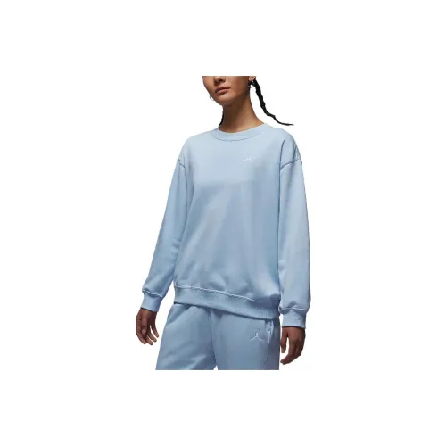 Jordan Brooklyn FleeceJumpman Sweatshirt Women's Hydrogen Blue/White