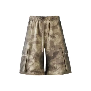 MONOLOGE Summer Casual Shorts Unisex Coffee Brown