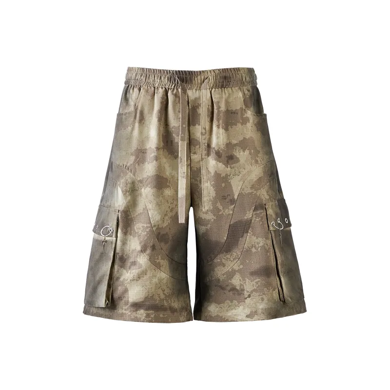 MONOLOGE Summer Casual Shorts Unisex Coffee Brown-0