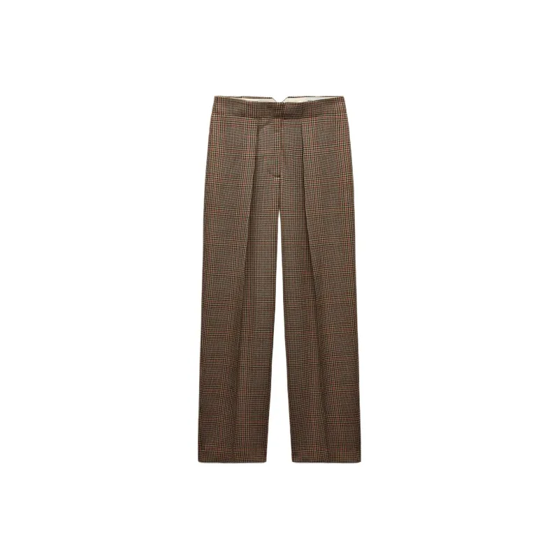 ZARA ZW Series Casual Pants Women's Light Brown-0