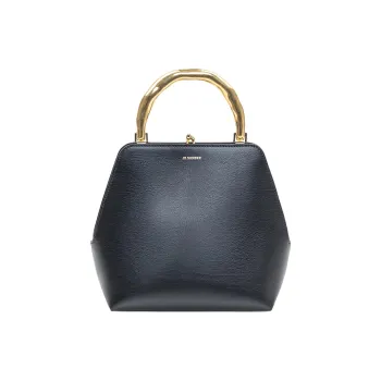 JIL SANDER Goji Leather Handbag Women's Black