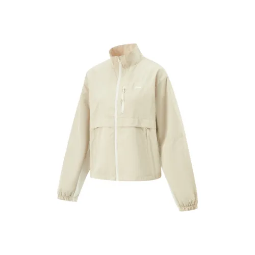 LiNing Fitness Series Trench Coat Women's Seashore Gray