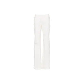 Blumarine Crinkled Straight leg Trousers