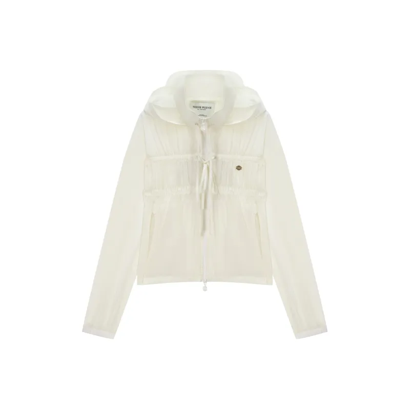 Teenie Weenie Cropped Coat Women's Yellow-0