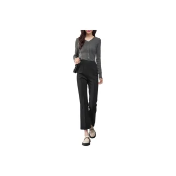 YALIDA Casual Pants Women's Meteorite Black