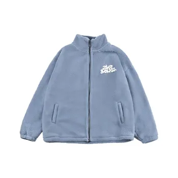 ZUOBEIKA Velvet feel Coat Unisex Blue Gray