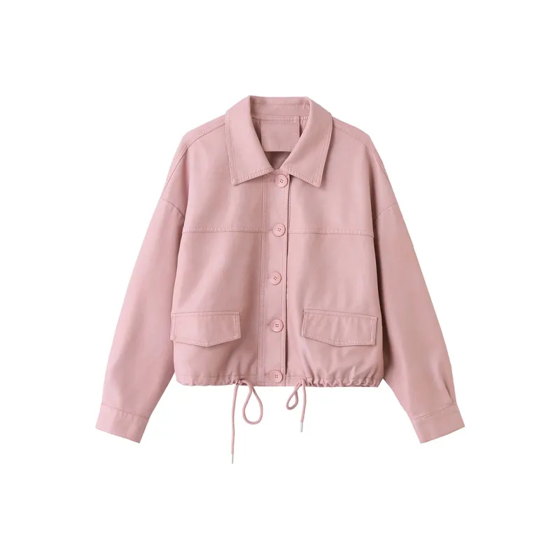 Yi Mengyuan Leather Jacket Women's-0