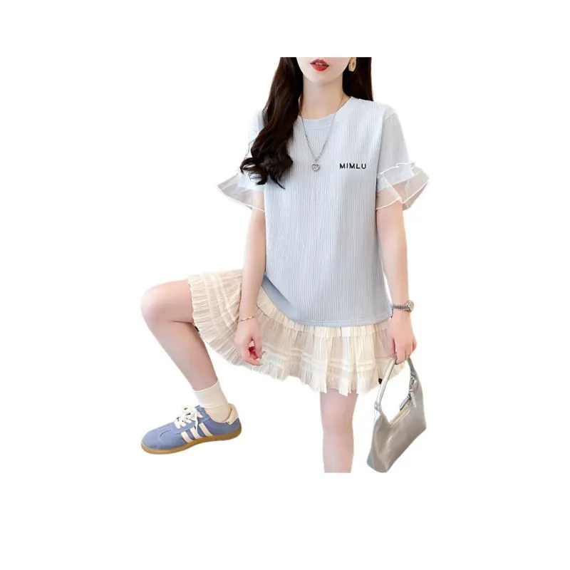 Mu Xiao Xin Ruffle Sleeve T Shirt Women's-6