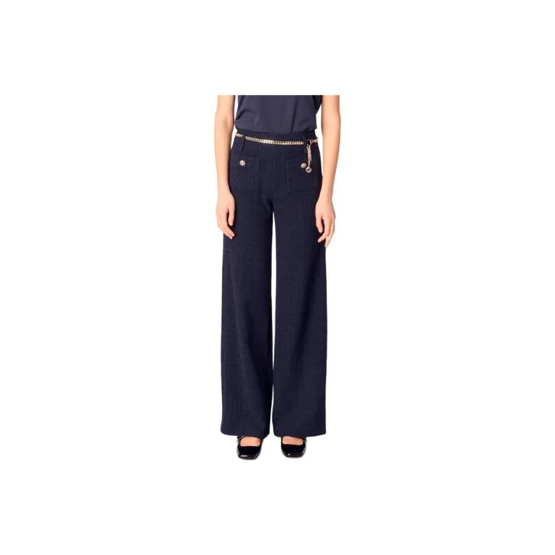 Maje Chain belt Trousers-0