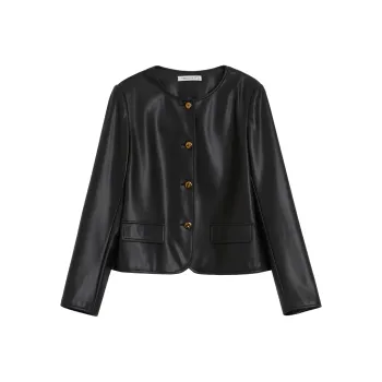 Mambe Leather Jacket Women's Black