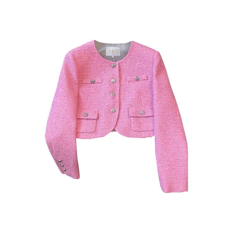 Cypress House Cropped Coat Women's Barbie Pink-0