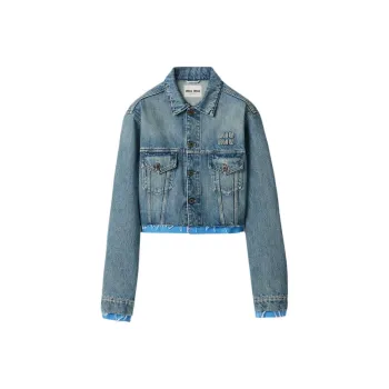 MIU MIU Cropped Jacket 'Denim'
