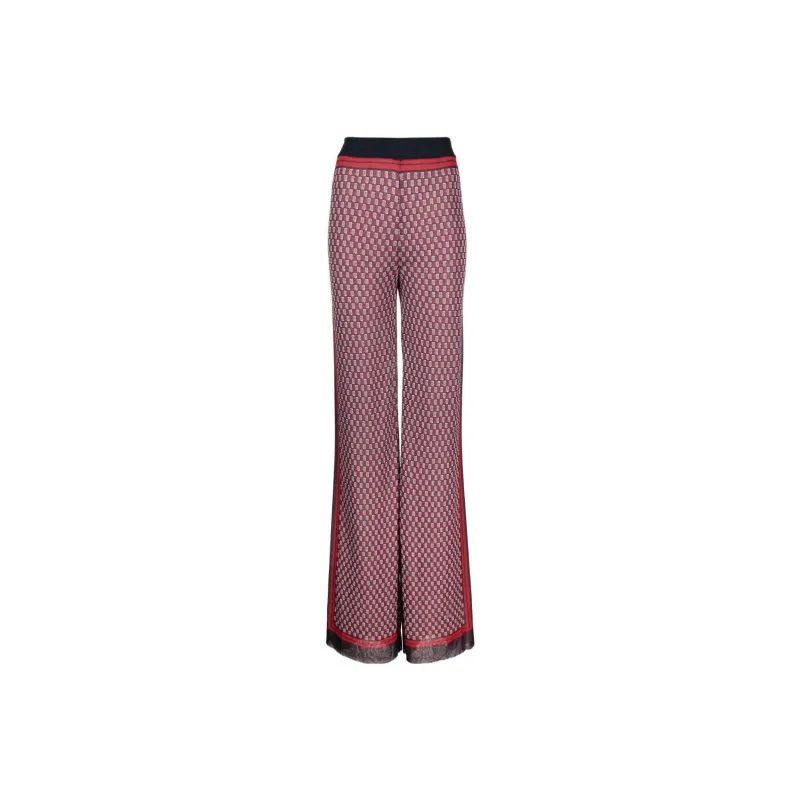 BALMAIN Pb Monogram print Knitted Trousers-0