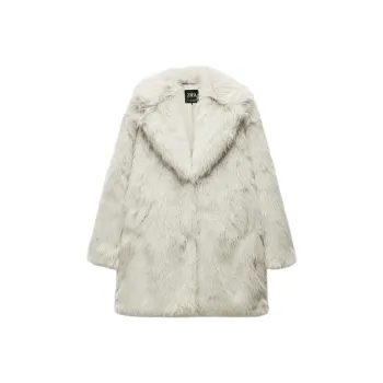 ZARA Coats Women's Natural Color