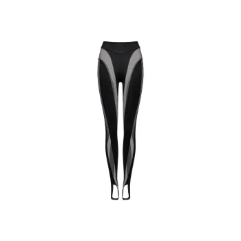 H&M Mesh Paneled Stirrup Leggings Black
