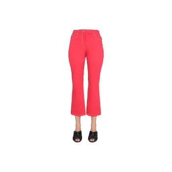 MOSCHINO Flared Cropped Jeans