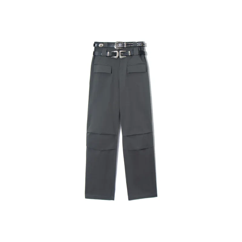 MYMIX Casual Pants Women's Dark Gray-0
