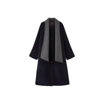 Loro Piana Asymmetric collar Coat