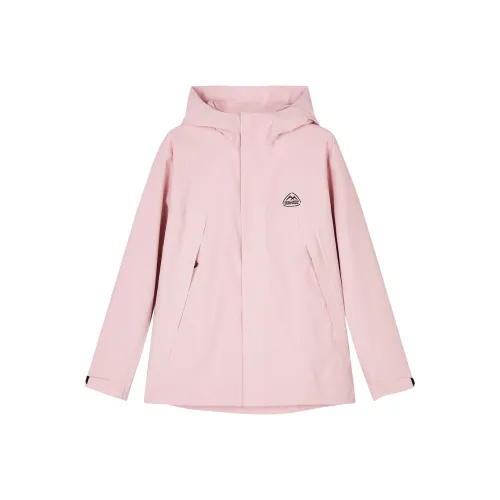 Skechers Mountain And Wild Outdoor Series Breathable Windbreaker Jacket Women's Gray Pink
